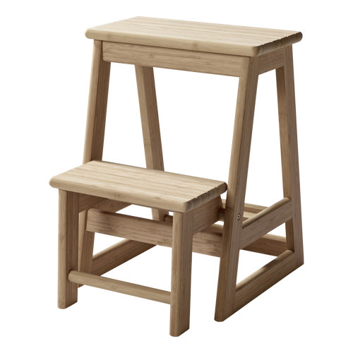 Ophelia & Co. Illman 2 Step Wood Step Stool Wayfair.co.uk